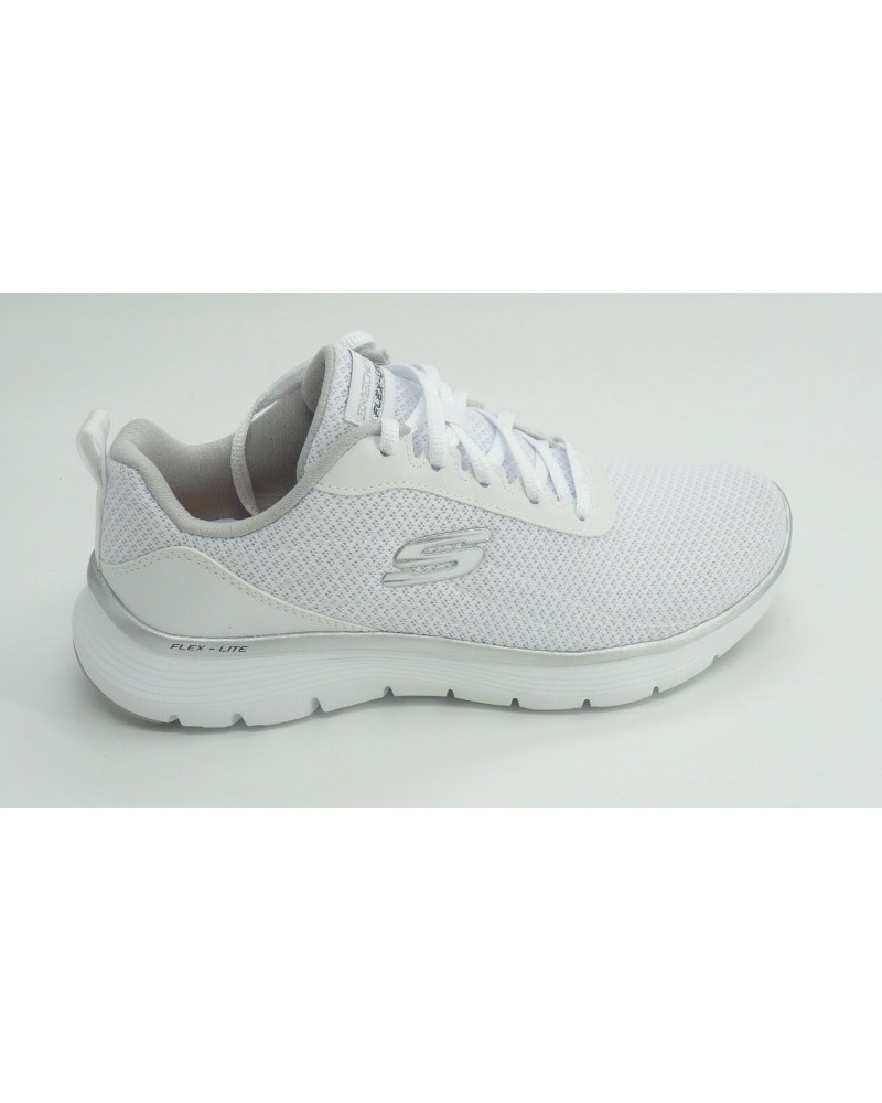 Deportivo mujer marca skechers en color blanco