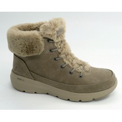 Botín mujer marca skechers en color taupe