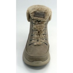 Botín mujer marca skechers en color taupe