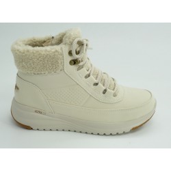 Botín mujer marca skechers en color beige