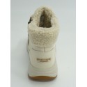 Botín mujer marca skechers en color beige