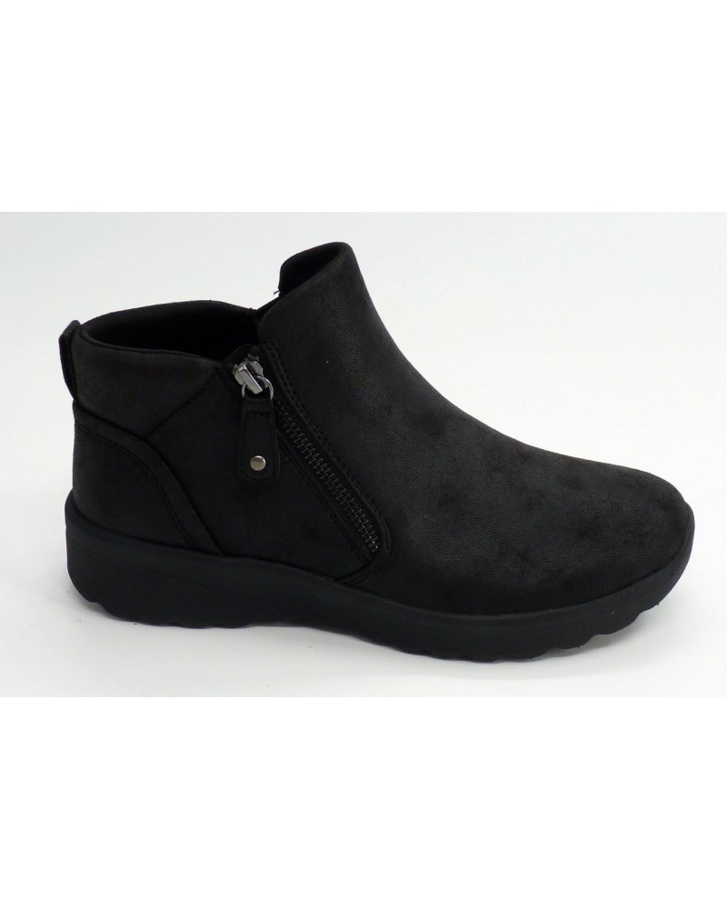 Botín mujer marca skechers en color negro