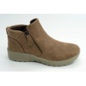 Botín mujer marca skechers en color marron