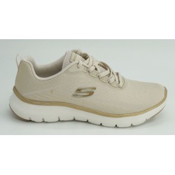 Deportivo mujer marca skechers en color beige