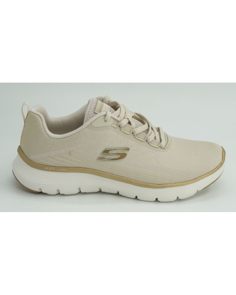 Deportivo mujer marca skechers en color beige