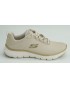 Deportivo mujer marca skechers en color beige